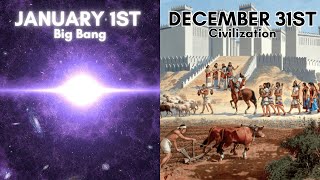 The Cosmic Calendar From the Big Bang to Today [upl. by Roz]