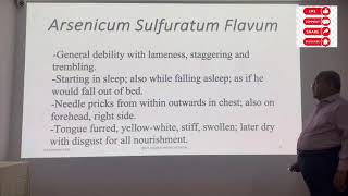 Arsenicum Sulfuratum Flavum By Dr Deoshlok Sharma [upl. by Siloam]