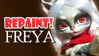 Repaint 휴쥬 프레야 Hujoo Freya Custom OOAK Doll Face Up [upl. by Aiset]