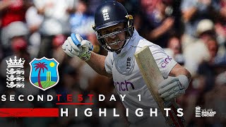 Ollie Pope Scores 121  Highlights  England v West Indies Day 1  Rothesay Test 2024 [upl. by Aelat156]