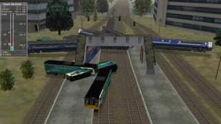 MSTS Train Crashes  Video 2 [upl. by Nanah]