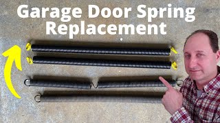 How to Replace Garage Door Springs EASY [upl. by Tegdirb]