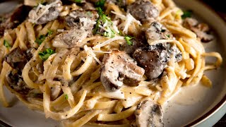 Creamy Mushroom Pasta Ready in 15 mins [upl. by Geoffrey]