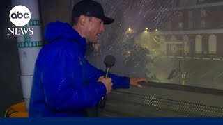 Hurricane Miltons power on display as storm makes landfall in Florida [upl. by Matuag]