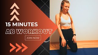 15 MIN AB WORKOUT  No Equipment  Home workout [upl. by Kolb]