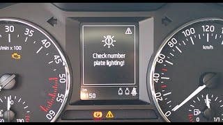 Skoda Octavia 3  LED license plate bulb coding  kodiranje za uporabo LED osvetlitve tablice [upl. by Tiebold284]