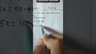 Equation solution maths viralvideo [upl. by Analim]