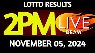 Lotto Result Today 200 pm draw November 05 2024 Tuesday PCSO LIVE [upl. by Kantos204]