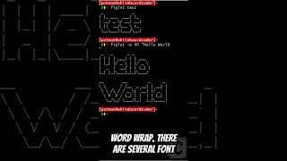 linux figlet coding linux linuxtutorials linuxcommandlinetutorial ubuntu sysadmin [upl. by Baras]