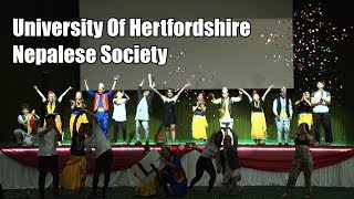 University Of Hertfordshire Nepalese Society 6th InterUni Nepalese Dance Competition UK 2018 [upl. by Attenod778]