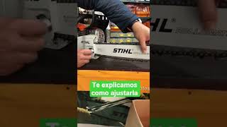 ¿Se aflojó la cadena de la motosierra Stihl Te explicamos como ajustarla correctamente  Nogalpark [upl. by Alisun]