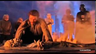 Iconic scene from Empire when Han Solo is frozen in carbonite [upl. by Oab]