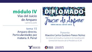 Jueves 24 de marzo de 2022 Diplomado quotJuicio de Amparoquot edición 2022 Módulo IV [upl. by Hart88]