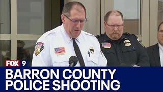 Barron County police shooting Authorities hold press conference [upl. by Yesnyl]