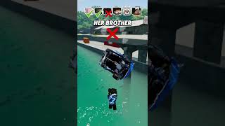 Help Me Get My Crush Attention In A Car Jump Challenge 🚗🏝️ shorts beamngdrive [upl. by Brad]