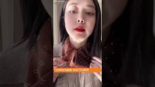 The SHOCKING Style of Wearing Headscarf as Necktie for Girls fashion scarf korean [upl. by Catharina]