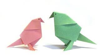 Easter Origami Bird  Easy Origami Tutorial  How to make an easy origami bird [upl. by Adniral122]