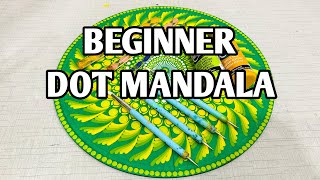 Dot Mandala Drawing For Beginners  Very Easy Dot Art Patterns  Step By Step Tutorial Of Dot Art [upl. by Gannie]