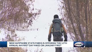 Hikes offered on New Hampshire trails for first day of year [upl. by Flessel]