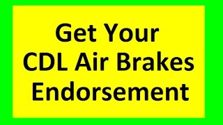 CDL Air Brakes Endorsement Exam Questions and Answers 8 Sections [upl. by Lihcox825]