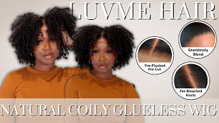 Natural  Affordable  Beginner Friendly Afro Kinky Curly Wig  ft LuvMe Hair  Tan Dotson [upl. by Elbertine289]