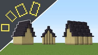 Basic Roofs for Any Angle  Minecraft Tutorial [upl. by Lehman]