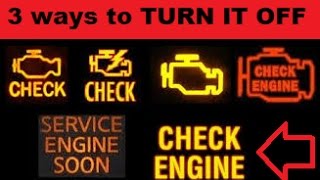 3 ways to turn off CHECK ENGINE without scanner EASY [upl. by Yarased]