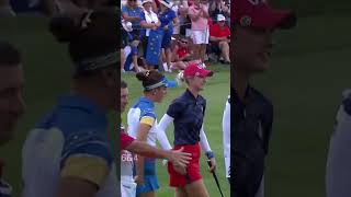 Nelly Korda finishes IN STYLE for Team USA ⛳💯 [upl. by Nikolaos939]