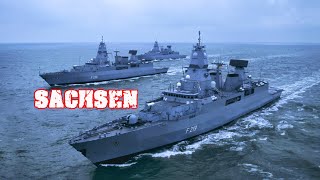 F124 Sachsen class frigate  The powerful AirDefense Frigate Class of the German Navy [upl. by Rafaela]