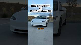 Is the Model 3 Performance Worth 7500 More Than AWD 🤔😳 [upl. by Anewor]