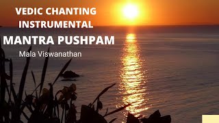 Vedic Chanting  Instrumental  Veena  Mantra Pushpam  Mala Viswanathan [upl. by Mccowyn388]