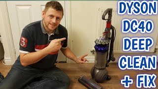 Dyson dc40 dc50 no suction full deep cleaning filters bin and more how to clean a Dyson [upl. by Ednyl]