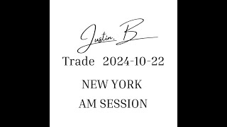 MNQ1 Nasdaq AM NEW YORK SESSION 20241022 [upl. by Bonnibelle]