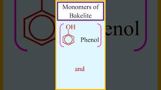 Monomer units of the polymer bakelite chemistry [upl. by Lhadnek]