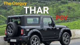 Mahindra Thar 2023 new model 4x4 POV Drive  Munnar Gap road  22L MHawk Diesel  The Carguy  8 [upl. by Adas629]