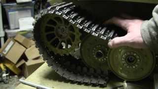 Armortek Late Tiger I Project video 5 Sprockets and idler assembly and installation [upl. by Dlorag]