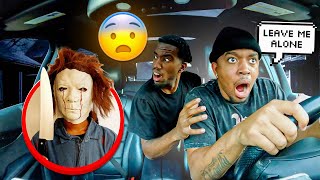 Following Him DISGUISED As MICHAEL MYERS SCARE PRANK GotDamnSam [upl. by Buddy133]