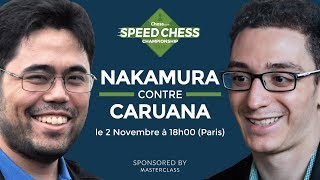 speed Chess championship  Caruana contre Nakamura [upl. by Ahsinirt7]