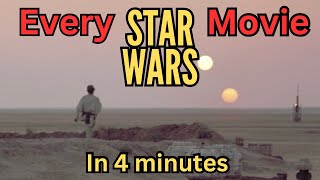 All 11 Star Wars movies in about 4 minutes [upl. by Elery407]