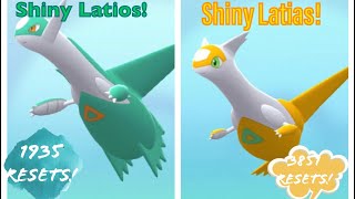 Getting Shiny Latios and Shiny Latias in Pokémon Brilliant Diamond 5786 Resets Total [upl. by Hanah824]