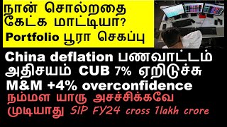 சீனா ஷேர் மார்க்கெட் முடிஞ்சிடுமா china deflation tamil  cub share analysis  SIP 1 lakh crore [upl. by Irtimed]