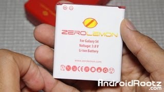 Zerolemon 3000mAh Battery  Wall Charger for Galaxy S4 Review [upl. by Yrreb147]