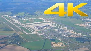 4K  Flying above the new Berlin Brandenburg Airport [upl. by Adniram46]