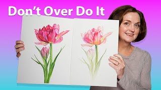 5 Ways to Avoid Overworking a Watercolour Painting [upl. by Aivatra368]