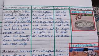 Separation of substances lesson plan1 6th class NCERT BEd [upl. by Stanley]