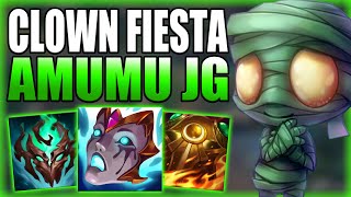 HOW TO CARRY THE BIGGEST CLOWN FIESTA POSSIBLE ON AMUMU JUNGLE  Gameplay Guide League of Legends [upl. by Franchot]