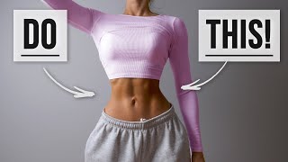 Get FEMININE ABS amp WAIST with this Home Ab Workout Intense No Equipment At Home [upl. by Enirolf138]