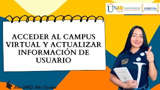 ¿Cómo acceder al campus virtual y actualizar información de Usuario [upl. by Llehcnom]