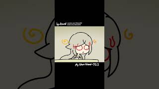 705  watch with ghost 2😳😳😳 cutted  myghostfriend animation shorts dsand anime cute [upl. by Fechter]