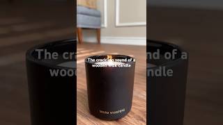 CANDLES  WOOD WICK CRACKLING SOUNDS woodenwickcandles short shortsvideos asmrsounds [upl. by Aivila]